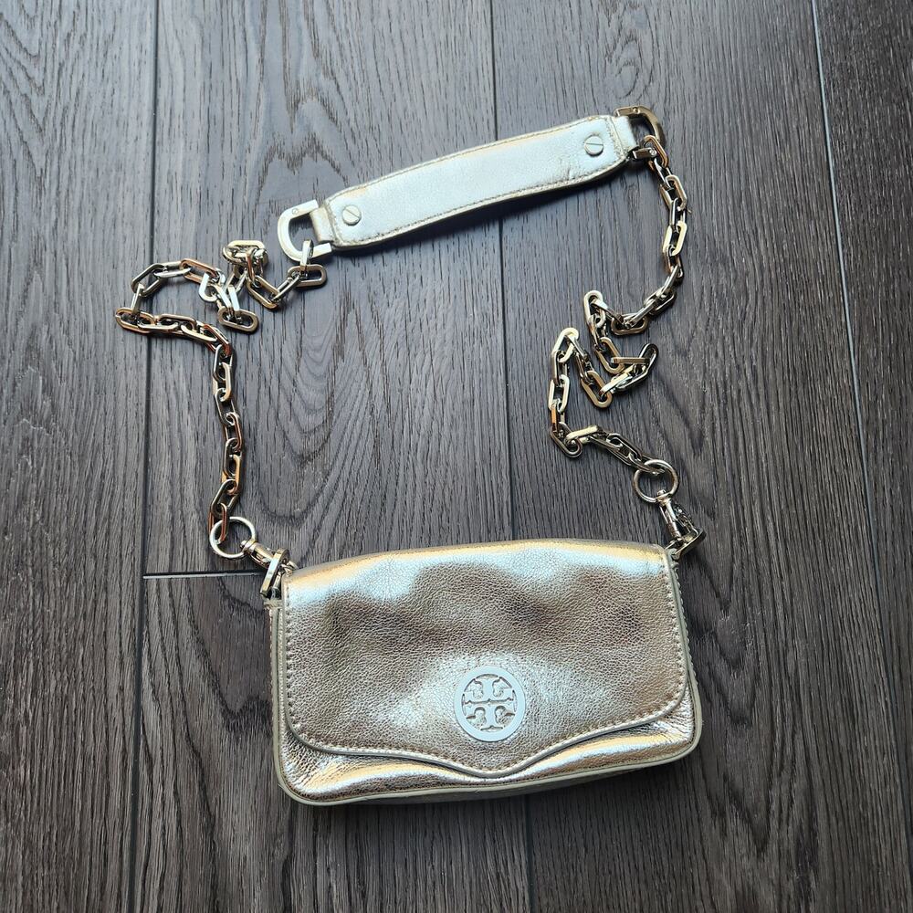 Tory Burch Mini Robinson Metallic Crossbody bag